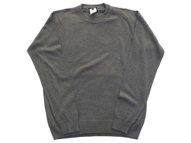 Autre Marque Versace Classic Grauer Wollstrick-Pullover