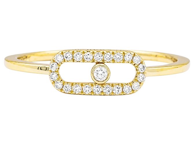 Anello Messika "Move Uno" oro giallo e diamanti.