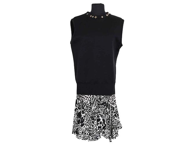 Vestido de algodón negro Louis Vuitton