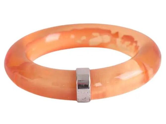 Céline Orange Plastic Bangle