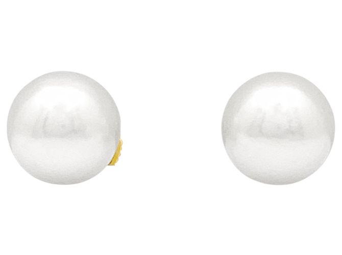 Autre Marque Pendientes de oro amarillo y perlas.