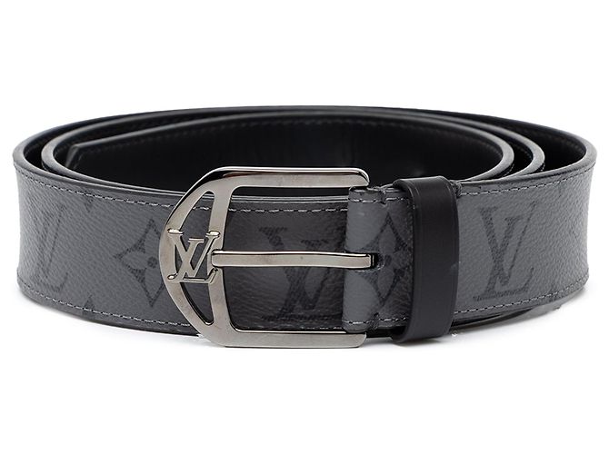 Cinturón Louis Vuitton Monogram Eclipse Reverse Gris