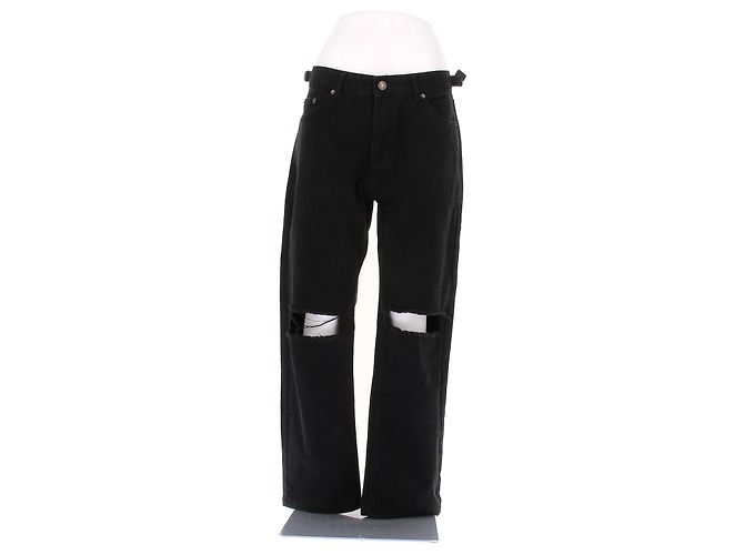 Vaqueros rotos negros Balenciaga
