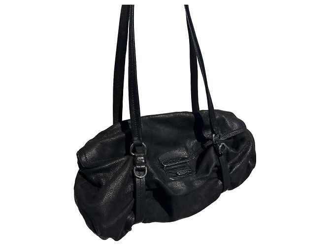 Borsa a tracolla Prada Easy in pelle nera