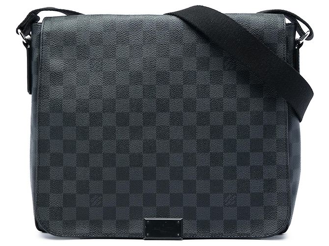 Louis Vuitton Black Damier Graphite District PM