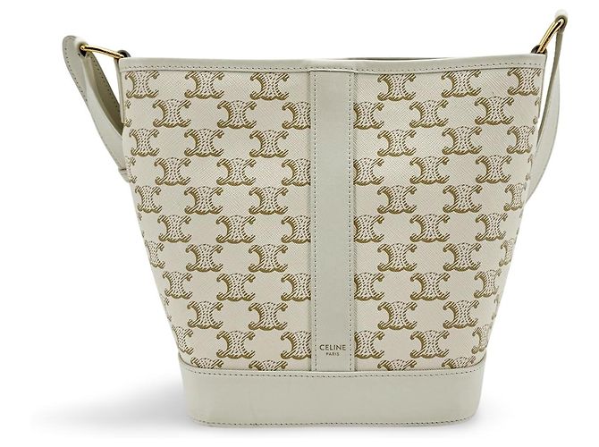 Céline Celine Bucket Triomphe Canvas Small