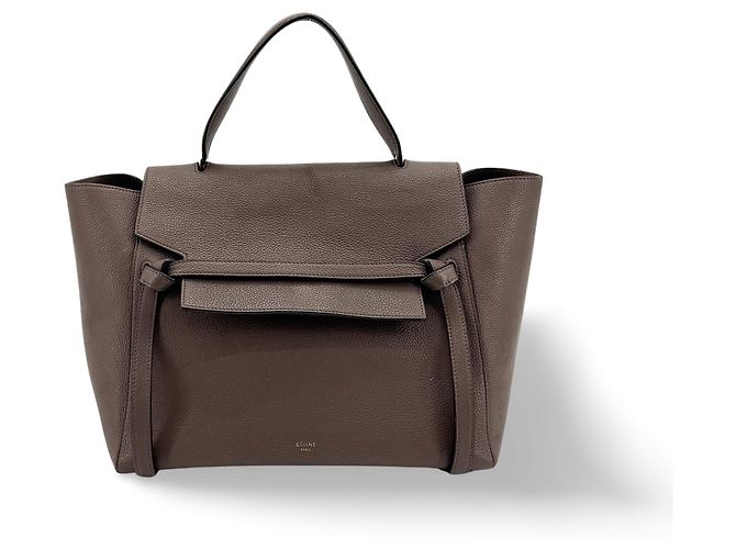 Céline Cinto Celine em couro texturizado Micro
