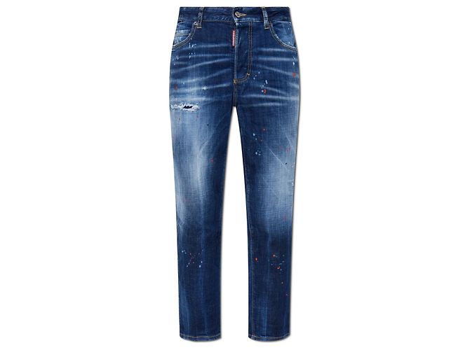 Vaqueros Boston boyfriend azul marino Dsquared2