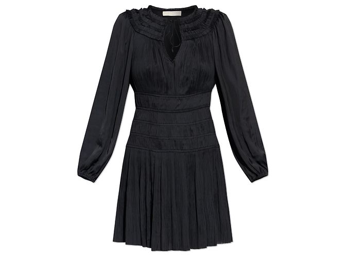 Ulla Johnson Malia Kleid Schwarz Satin Mini