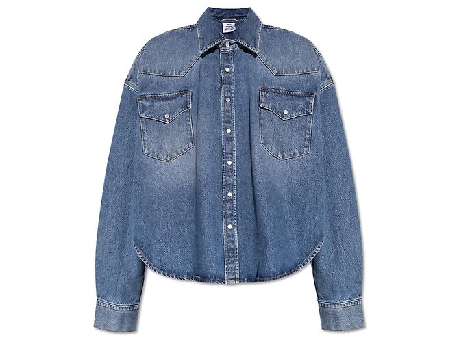 Vêtements Camicia in denim blu VETEMENTS