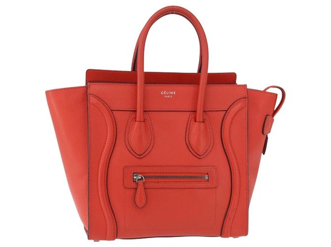 Céline Celine Luggage Smooth Leather Micro
