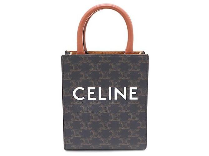 Céline Borsa Tote Mini Verticale e Borsa a Tracolla Triomphe Canvas