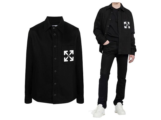 Off White Arrow Oversized Denimhemd