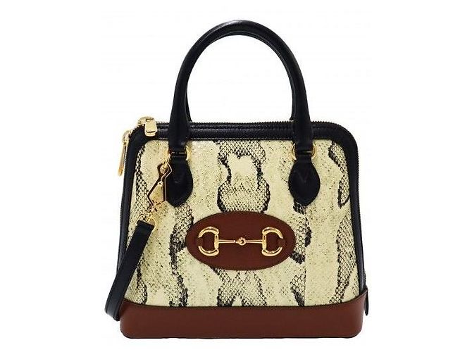 Gucci Python Horsebit Small Top Handle