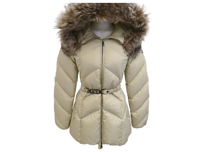Moncler Short Down Jacket Beige
