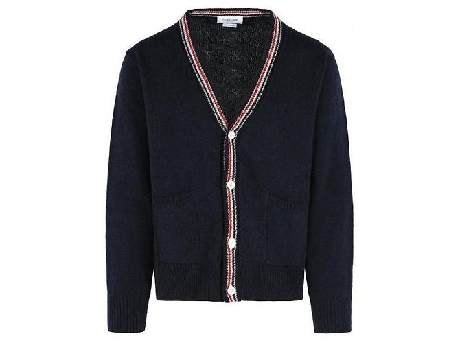 Thom Browne Intarsia Patchwork Cardigan