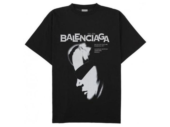 Balenciaga Oversized T-Shirt Schwarz