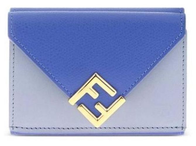 Fendi Cartera Diamond Micro Tri-Fold