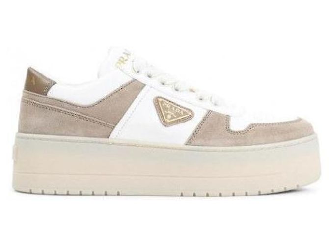 Prada Baskets Downtown Bold en cuir