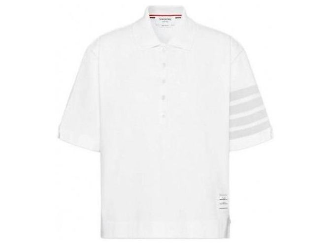 Thom Browne Overdyed Bar Jersey Polo