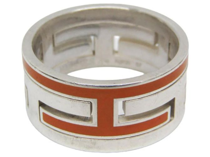 Hermès Anello Hermes Move H Silver