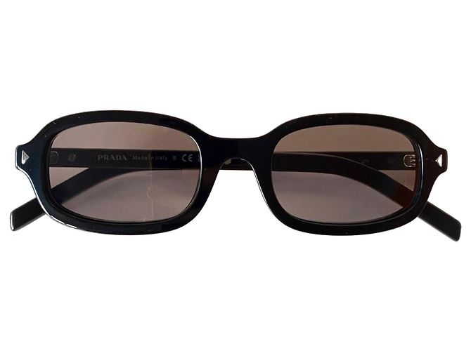 Prada PR D06S Rectangular Sunglasses Black