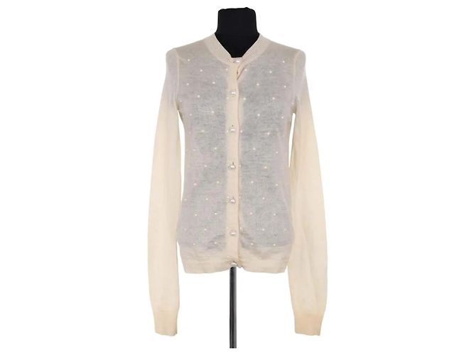 Chanel Cardigan Beige Wolle
