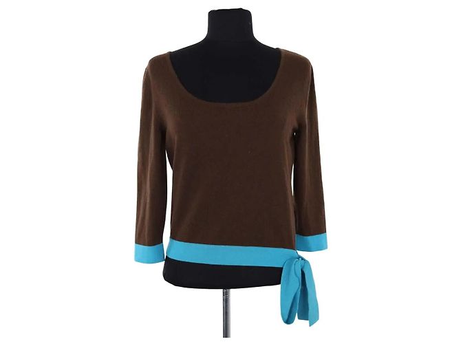 Céline Kaschmir Top Braun M