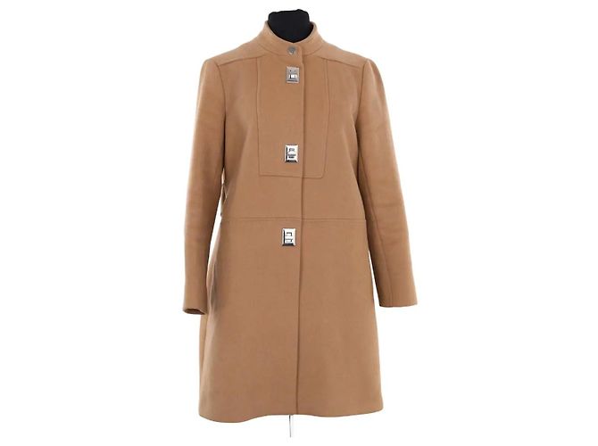 Maje Wollmantel camel