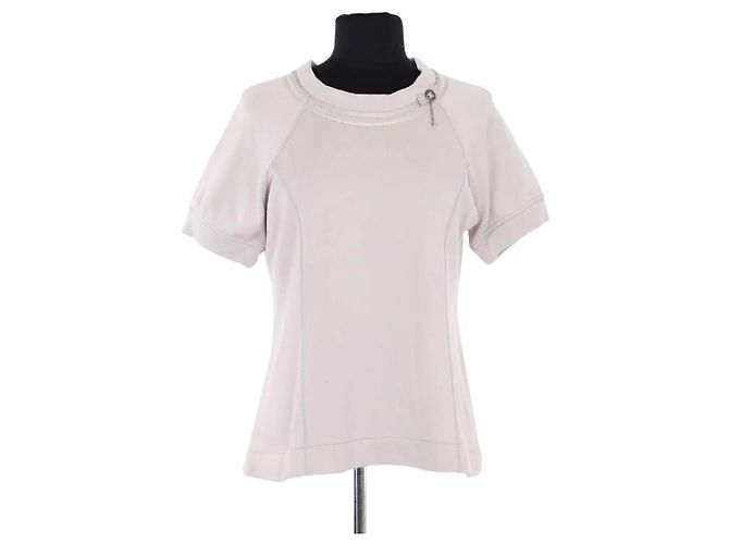 Camiseta Louis Vuitton beige de algodón