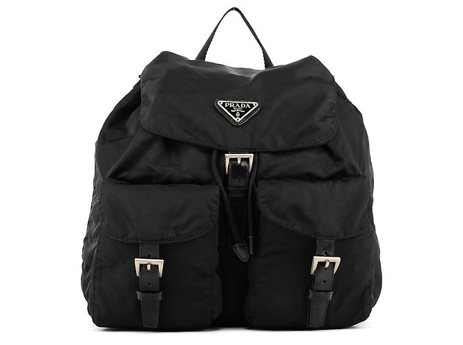 Prada B2811F Black Tessuto Vela Nylon Backpack