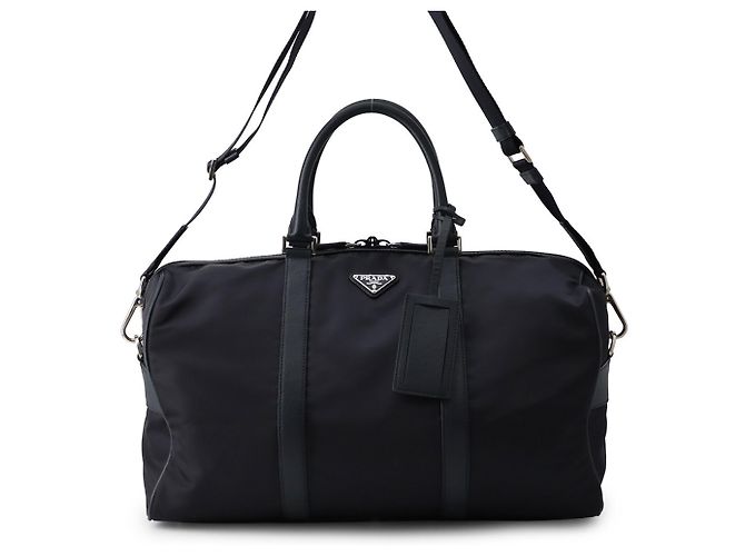 Borsa Boston Prada Triangle Nylon Leather