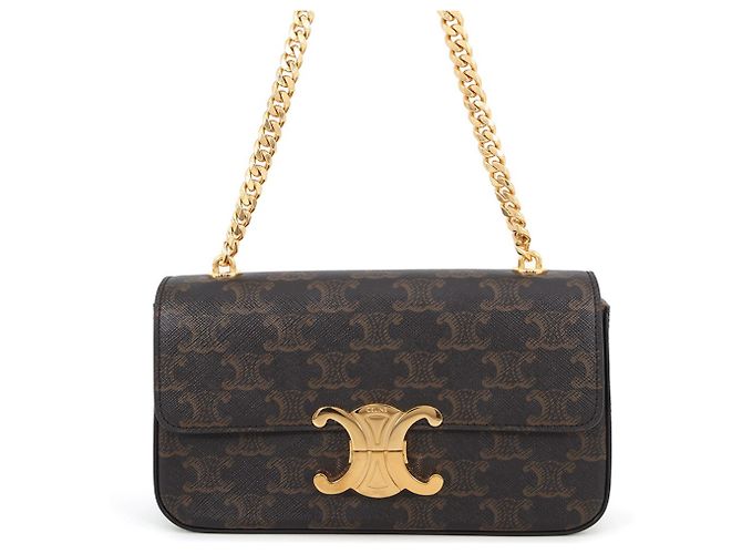 Céline Bolsa de Ombro com Corrente Celine Triomphe