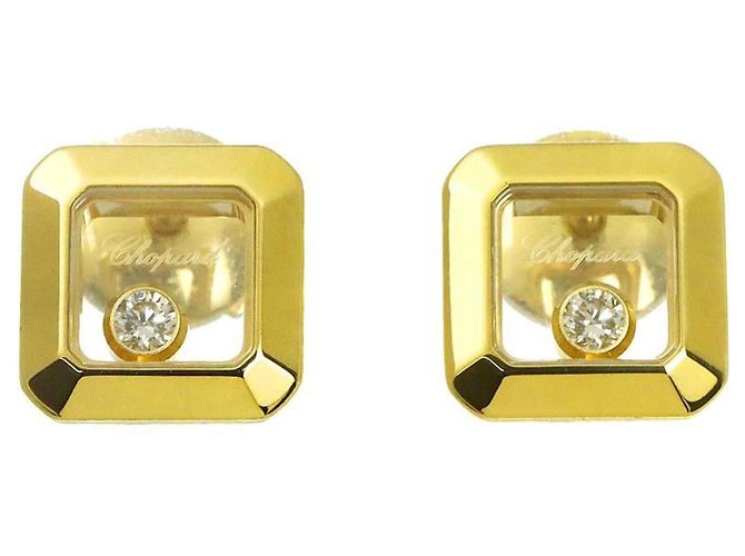 Boucles d'oreilles Chopard Happy Diamonds Square