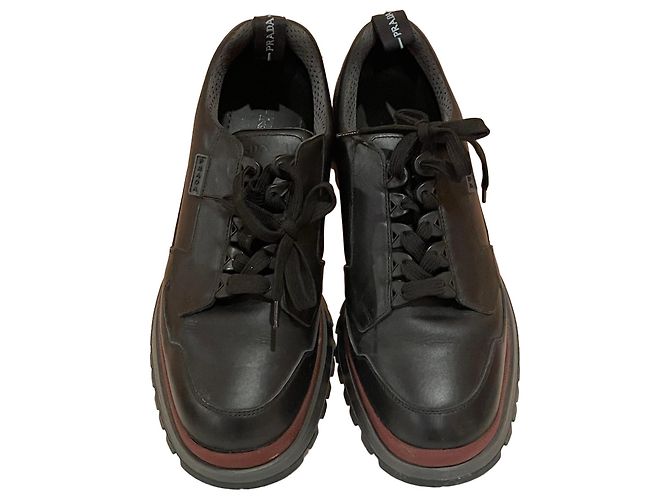 Prada Black Leather Shoes