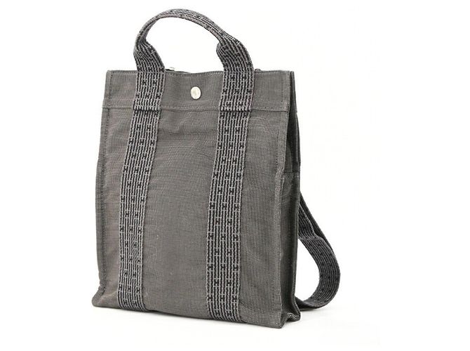 Hermès HERMES Herline Ad PM Canvas Tote Backpack