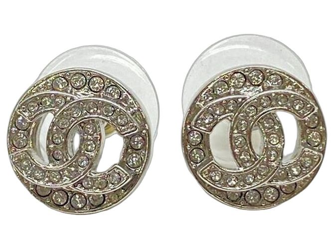 Orecchini a lobo Chanel Coco Mark con strass