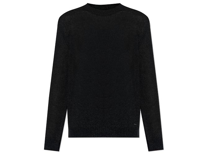 Dsquared2 Mohair-Wollpullover Schwarz