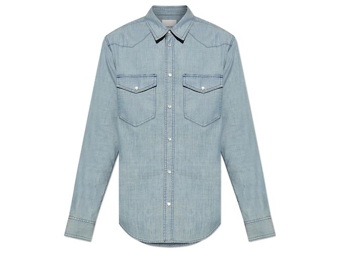 Camicia in denim blu Vasco Isabel Marant