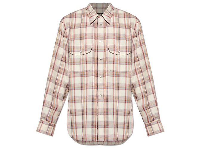 Dsquared2 Checked shirt with lurex thread
