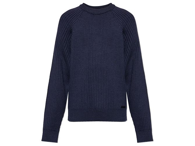 Pull en laine bleu marine Dsquared2