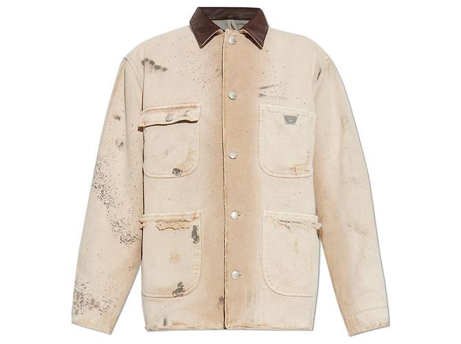 Autre Marque MISBHV Oversized Baumwolljacke Beige