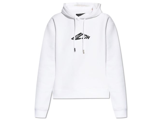 Sudadera con capucha blanca Dsquared2 de algodón
