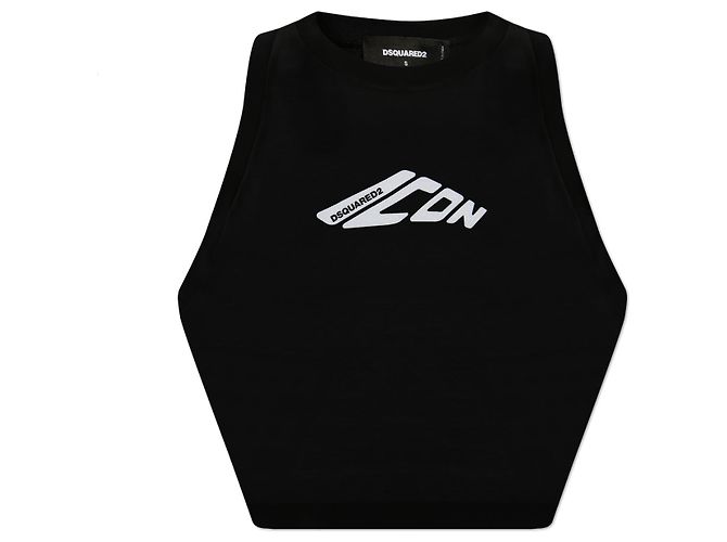 Dsquared2 Top cropped senza maniche