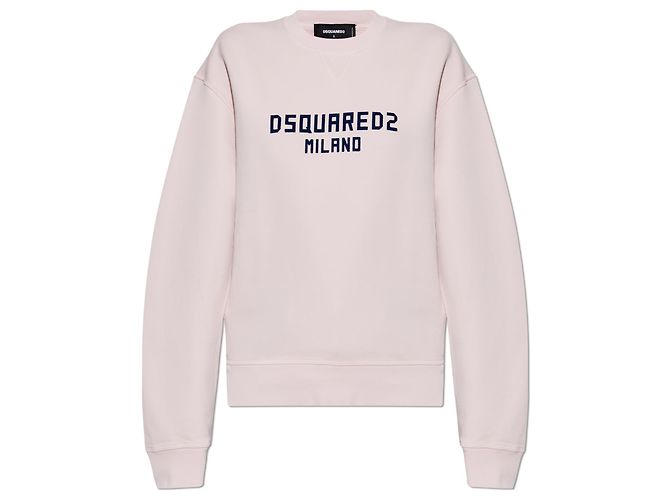 Dsquared2 Sweatshirt aus Baumwolle in Pink mit Logo
