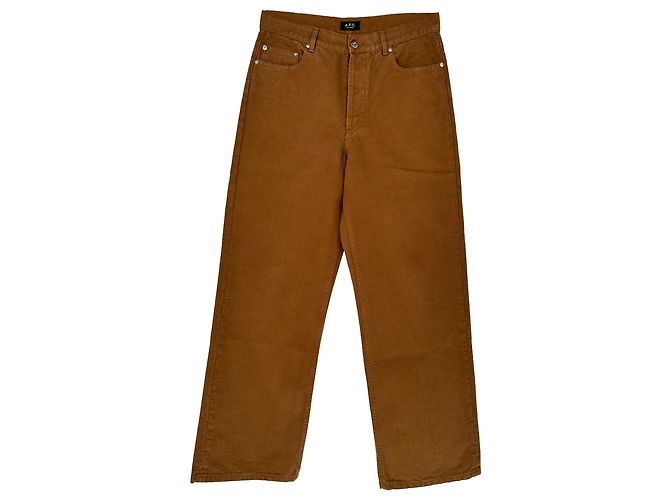 Apc Vaqueros A.P.C. Aaron Straight-Leg en algodón marrón