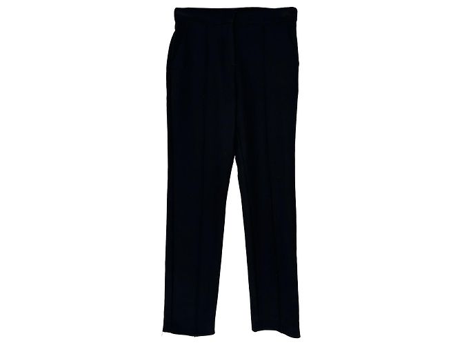 Maje gerade geschnittene Hose aus schwarzem Polyester
