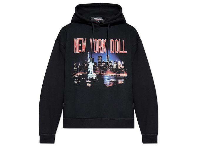 Dsquared2 X Vaquera Sweatshirt Black Cotton