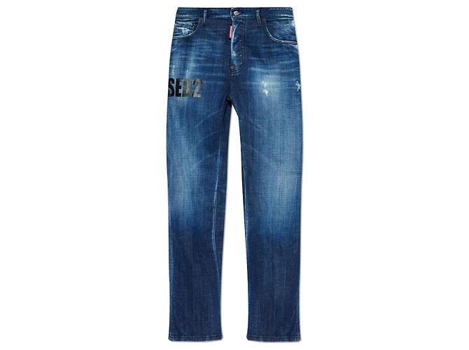 Jeans 642 Dsquared2 Blu Navy Cotone