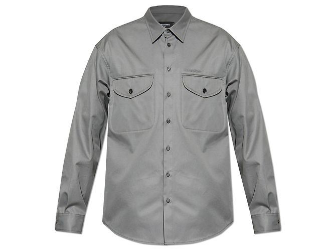 Dsquared2 Camicia con logo ricamato